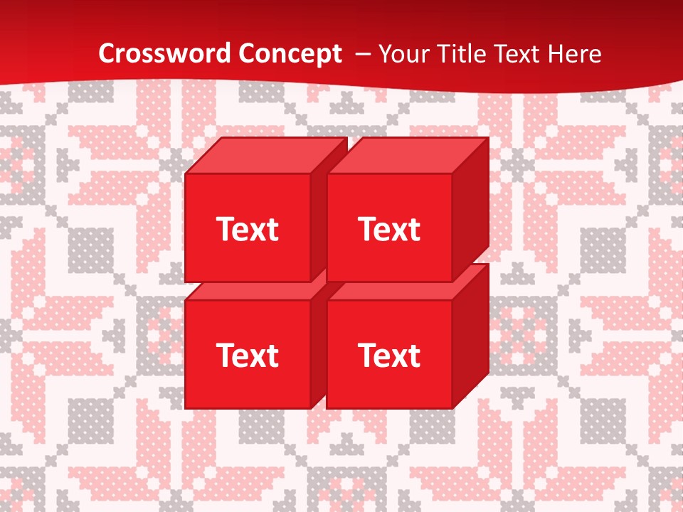 Stylization Sew Detail PowerPoint Template