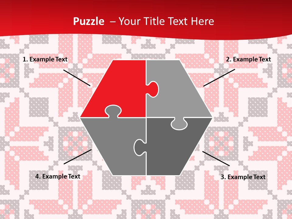 Stylization Sew Detail PowerPoint Template