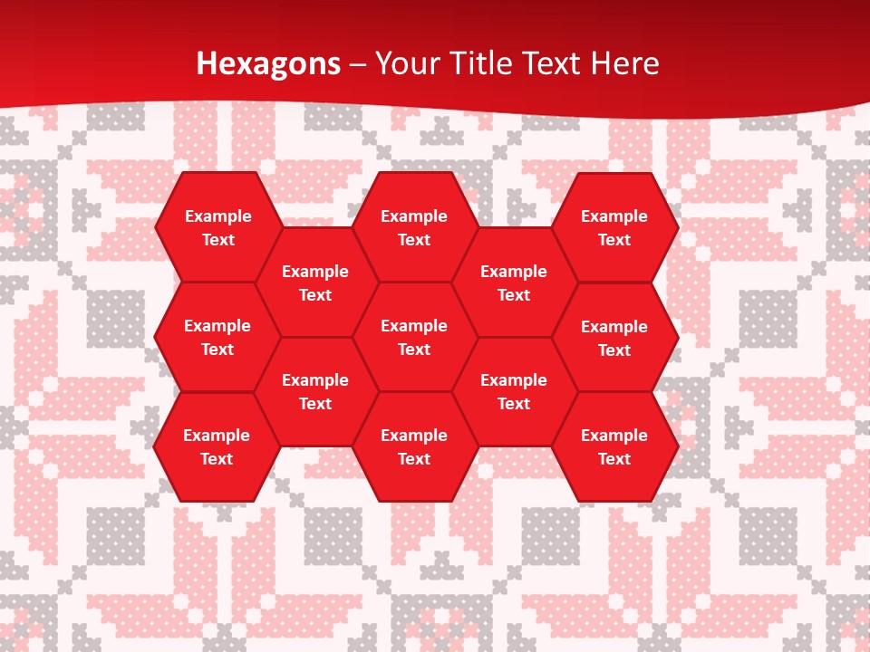 Stylization Sew Detail PowerPoint Template