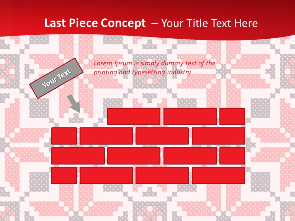 Stylization Sew Detail PowerPoint Template