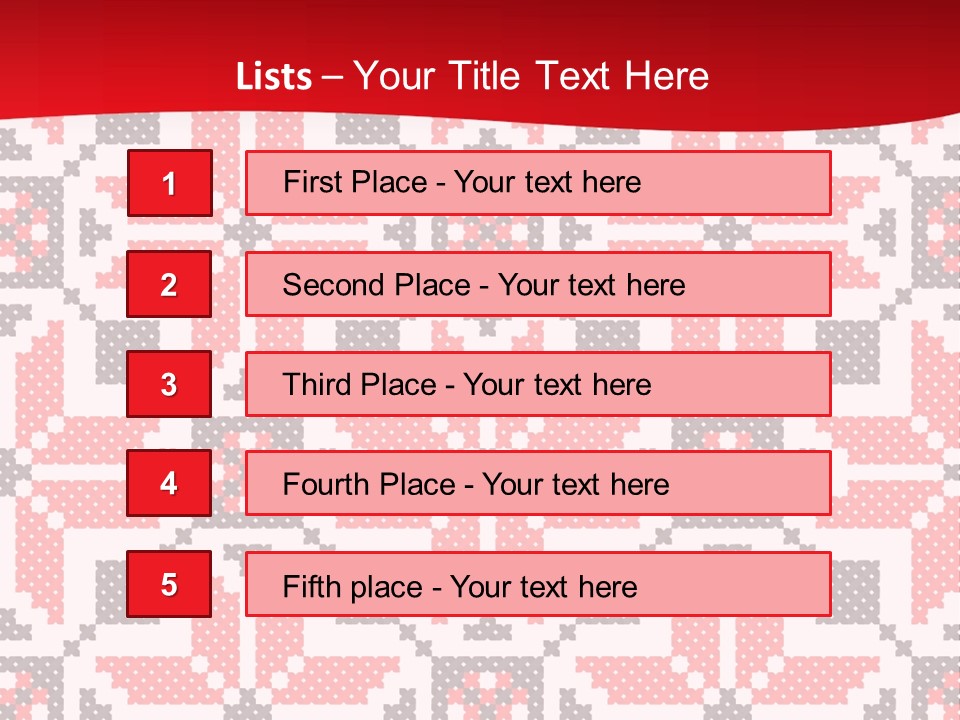 Stylization Sew Detail PowerPoint Template