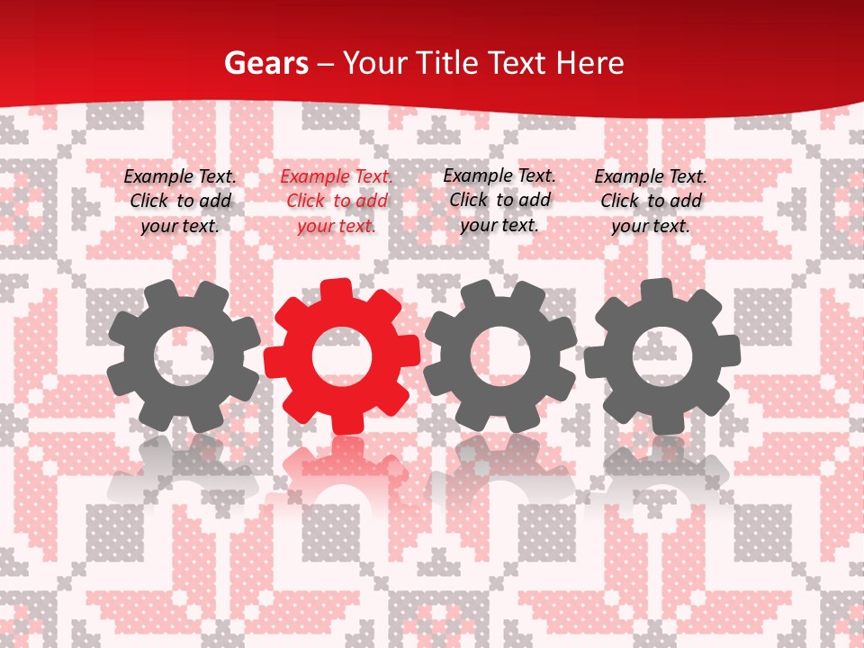 Stylization Sew Detail PowerPoint Template