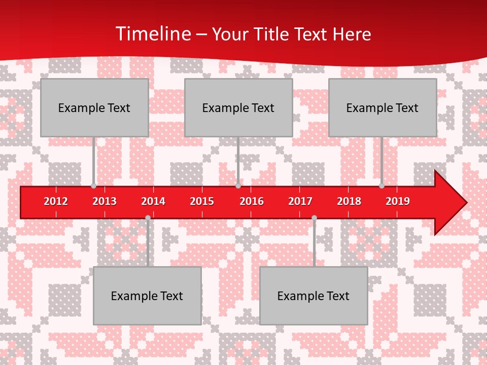 Stylization Sew Detail PowerPoint Template