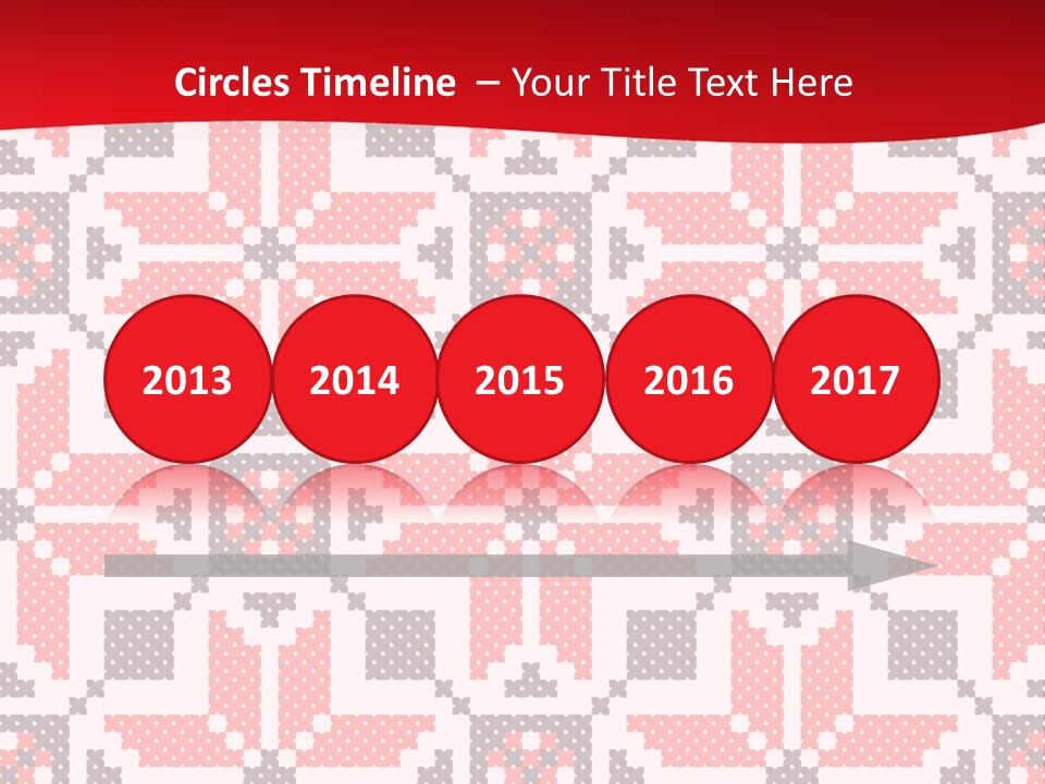 Stylization Sew Detail PowerPoint Template