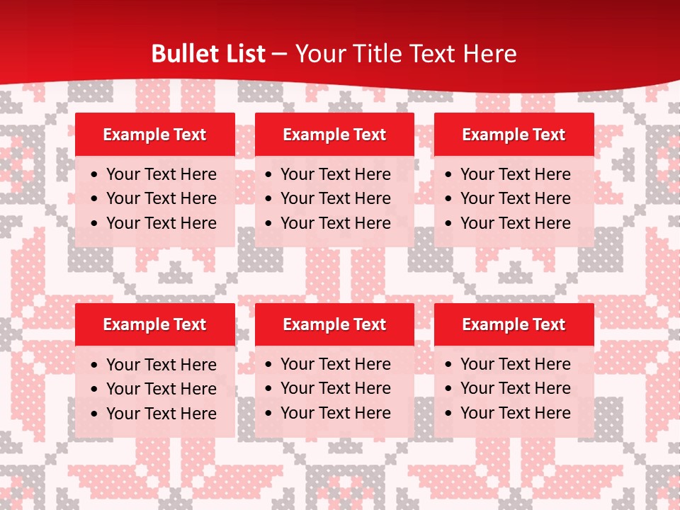 Stylization Sew Detail PowerPoint Template