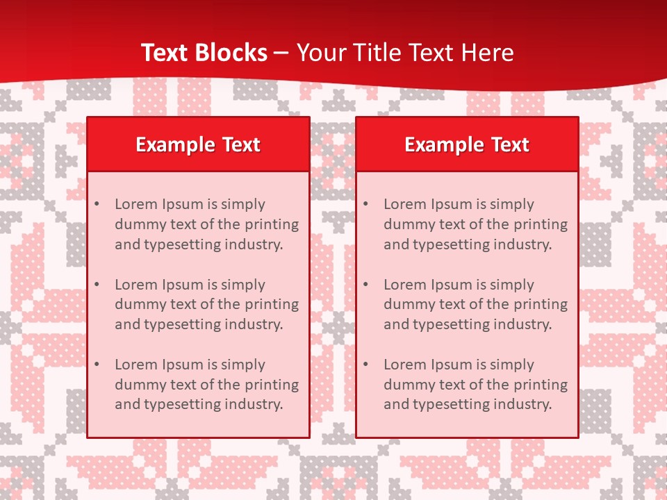 Stylization Sew Detail PowerPoint Template