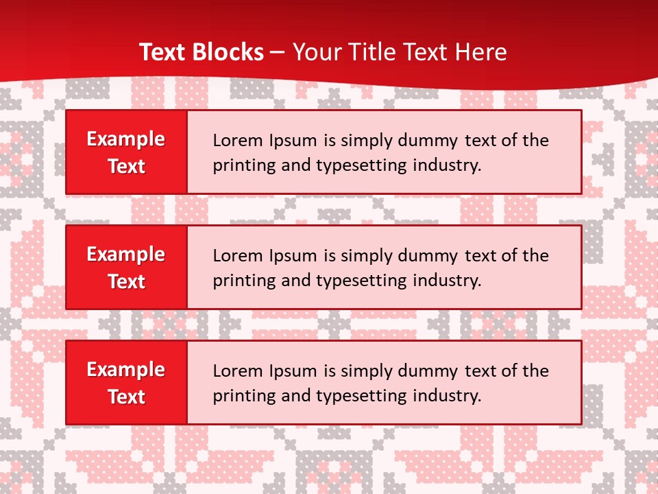 Stylization Sew Detail PowerPoint Template