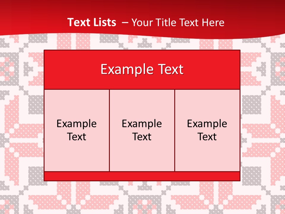 Stylization Sew Detail PowerPoint Template