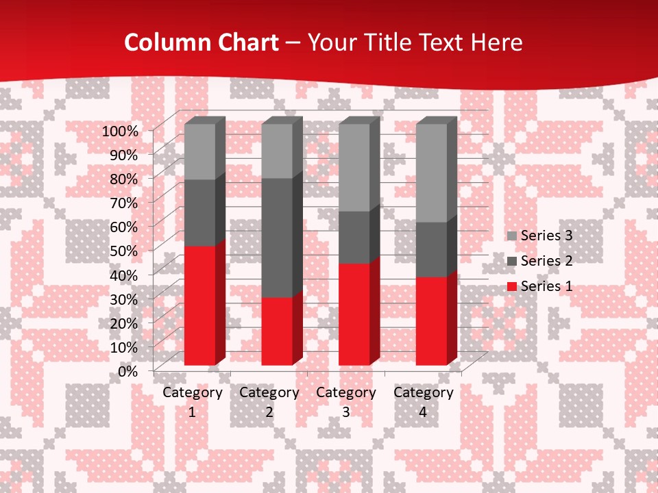 Stylization Sew Detail PowerPoint Template