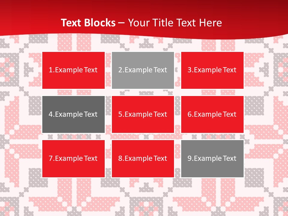 Stylization Sew Detail PowerPoint Template