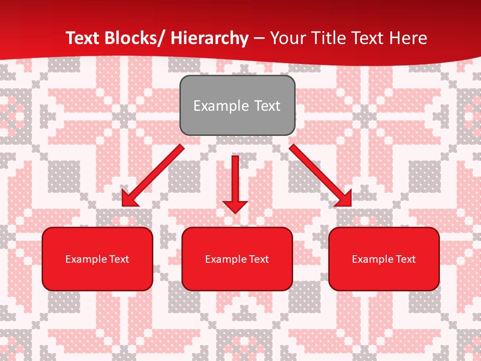 Stylization Sew Detail PowerPoint Template