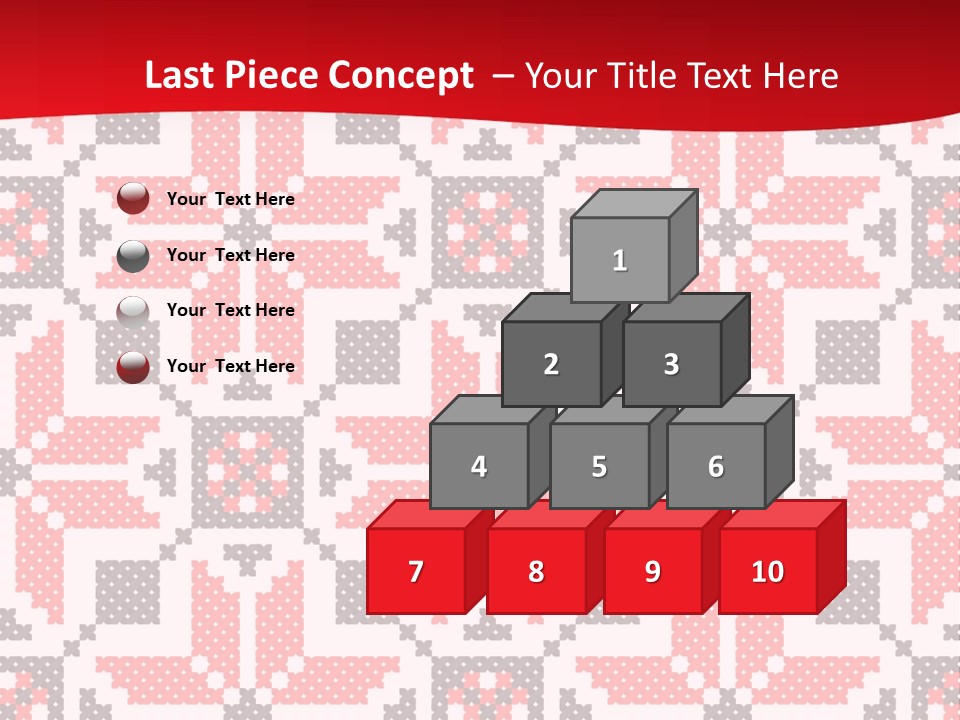 Stylization Sew Detail PowerPoint Template