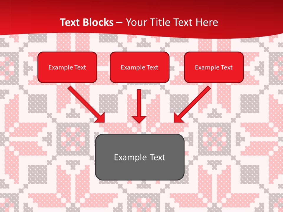 Stylization Sew Detail PowerPoint Template