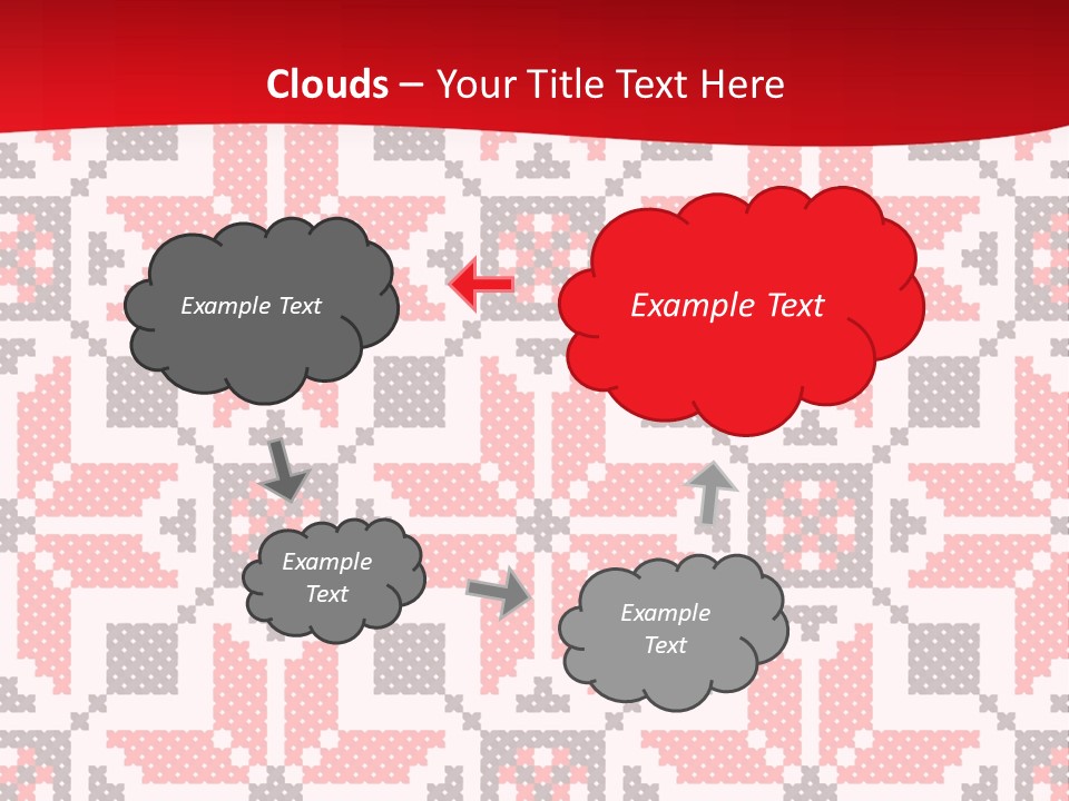 Stylization Sew Detail PowerPoint Template