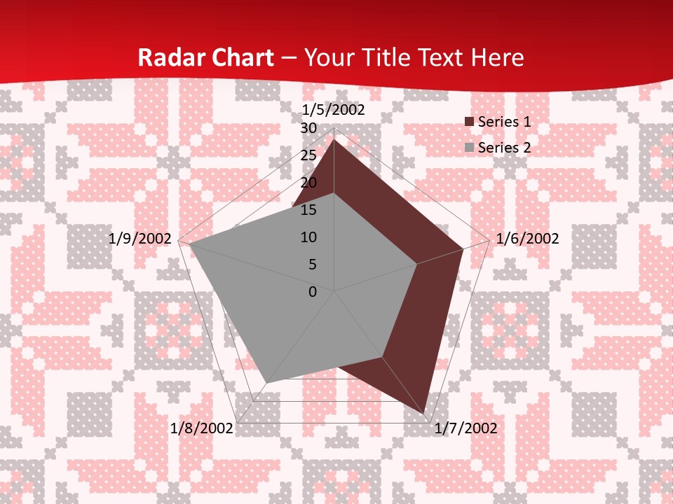 Stylization Sew Detail PowerPoint Template