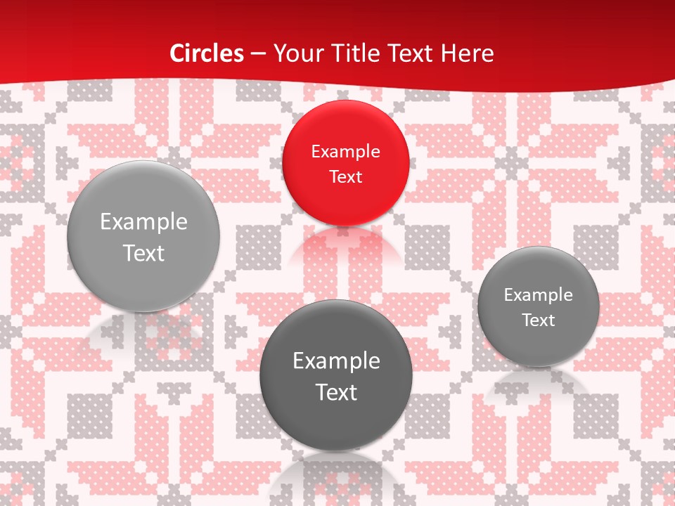 Stylization Sew Detail PowerPoint Template