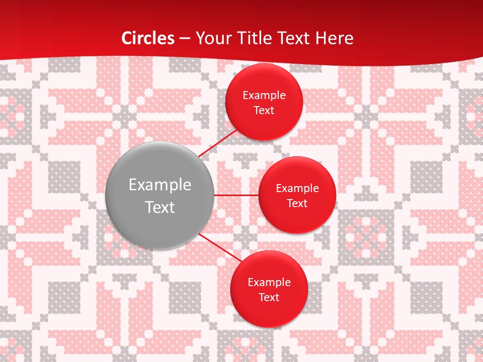 Stylization Sew Detail PowerPoint Template