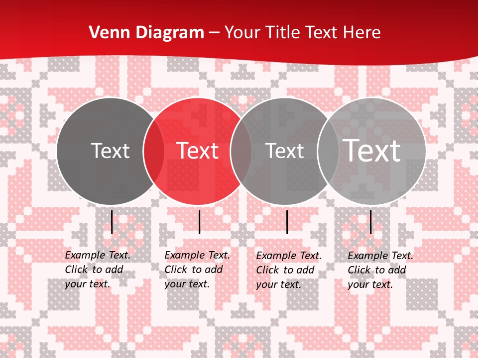 Stylization Sew Detail PowerPoint Template