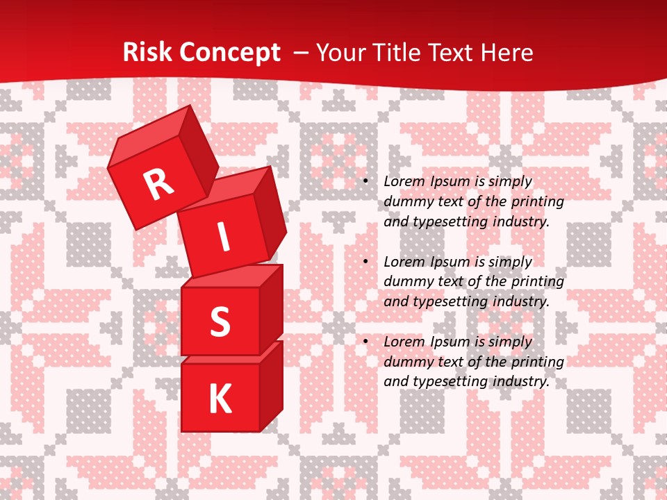 Stylization Sew Detail PowerPoint Template