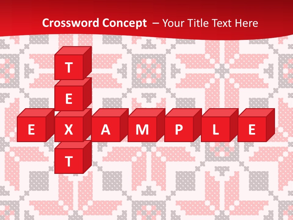 Stylization Sew Detail PowerPoint Template
