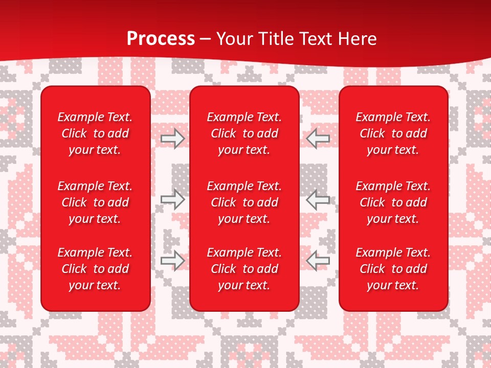 Stylization Sew Detail PowerPoint Template