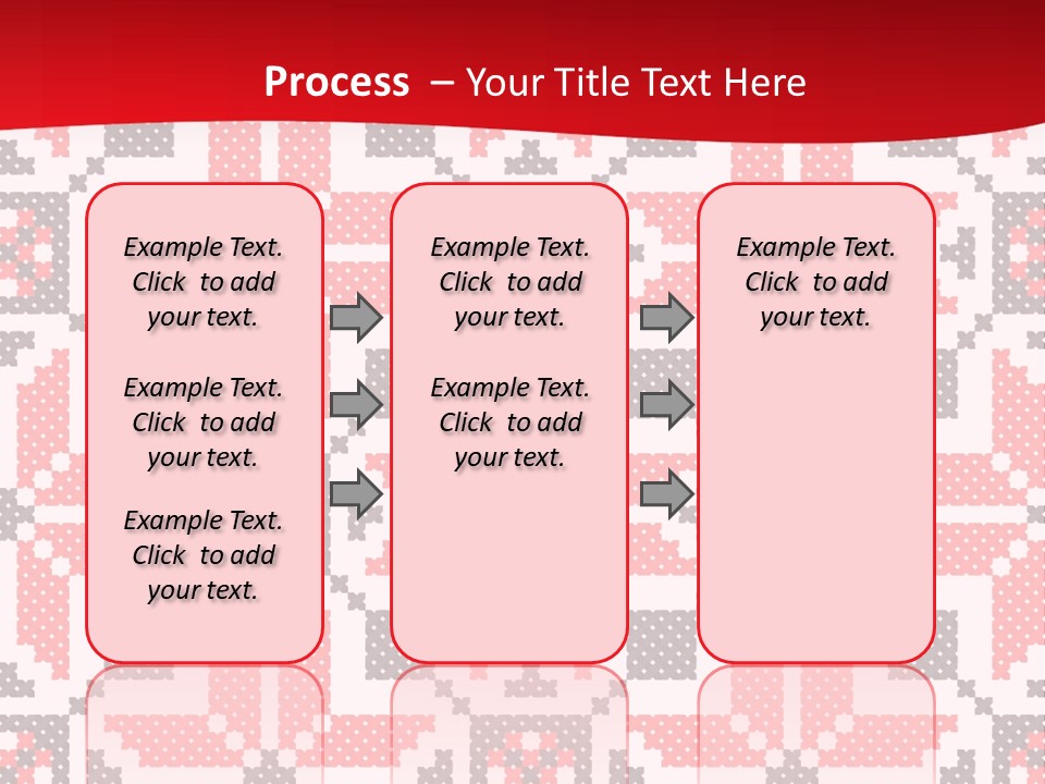 Stylization Sew Detail PowerPoint Template