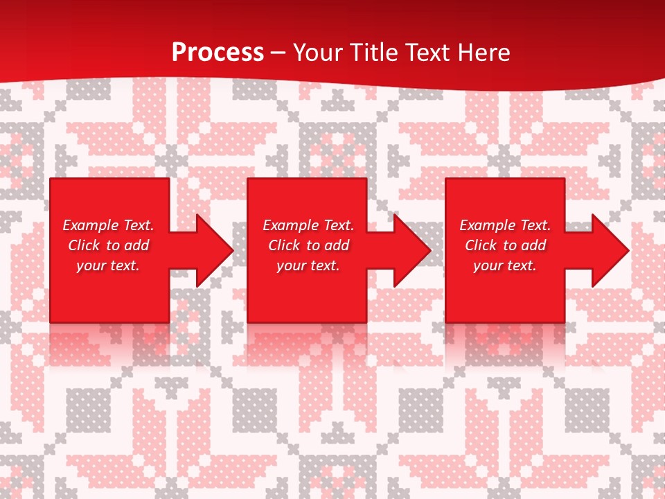 Stylization Sew Detail PowerPoint Template