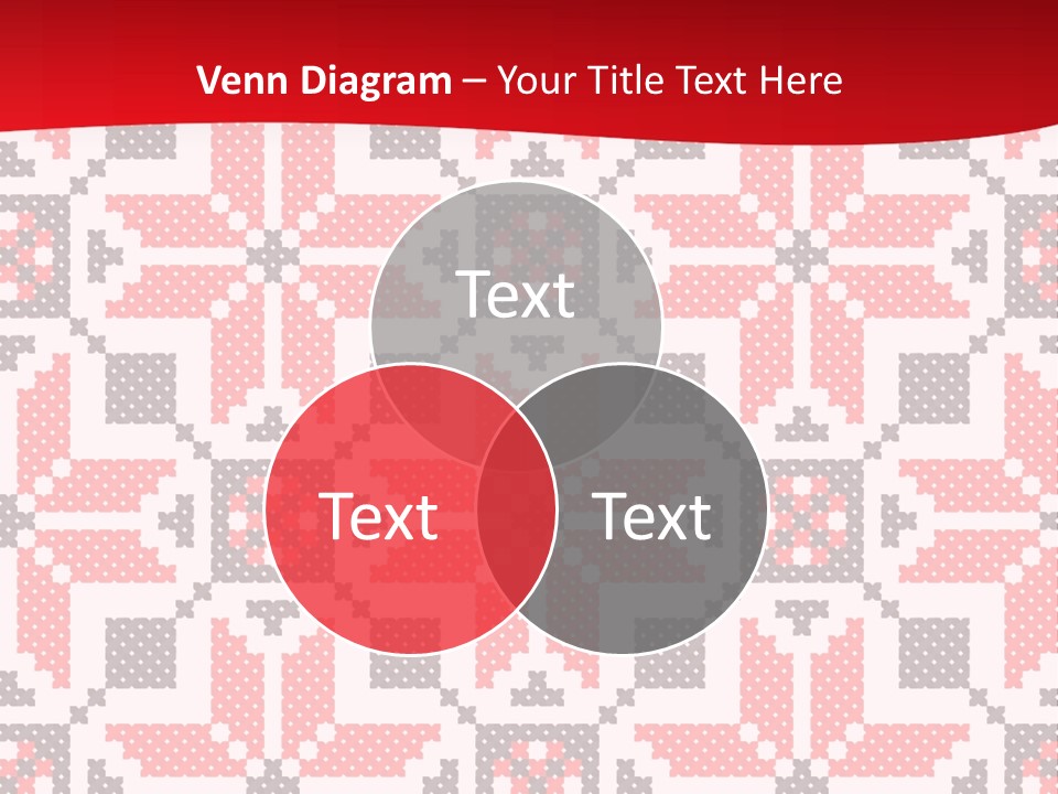 Stylization Sew Detail PowerPoint Template