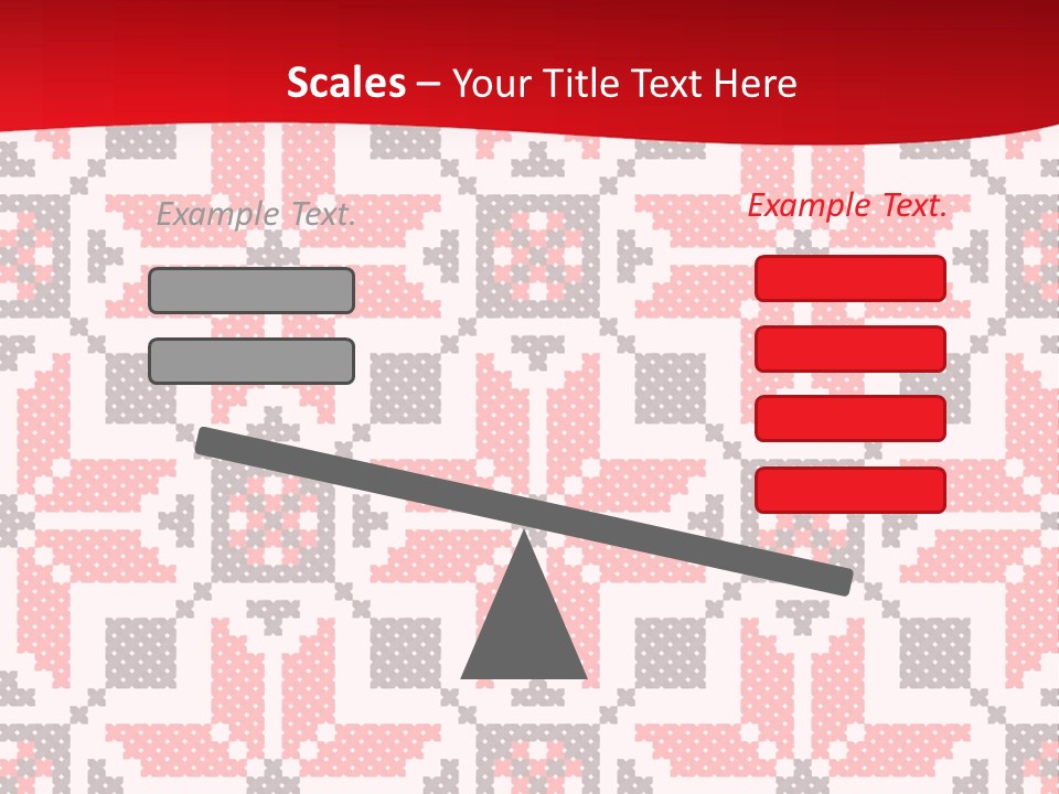 Stylization Sew Detail PowerPoint Template
