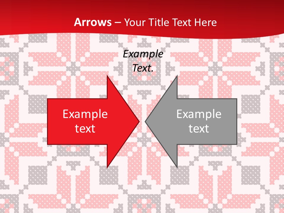 Stylization Sew Detail PowerPoint Template