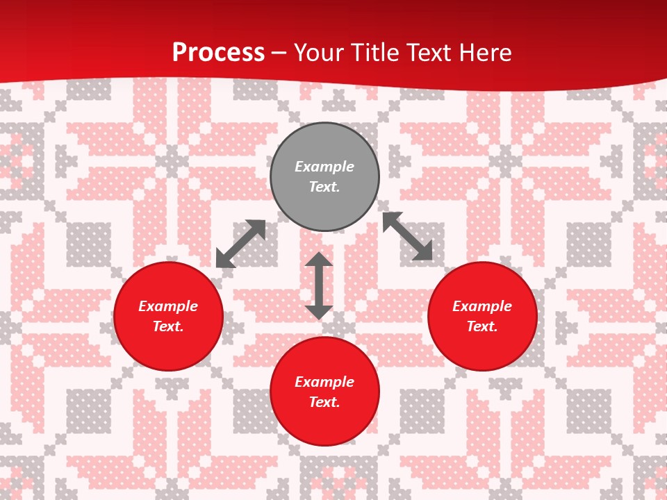 Stylization Sew Detail PowerPoint Template