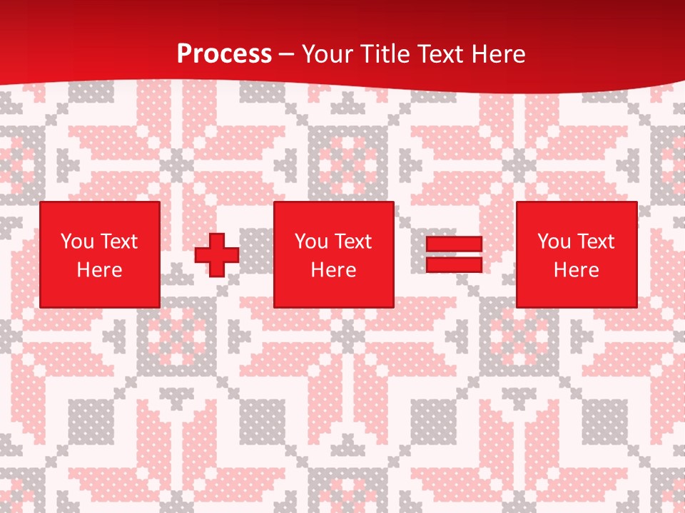 Stylization Sew Detail PowerPoint Template