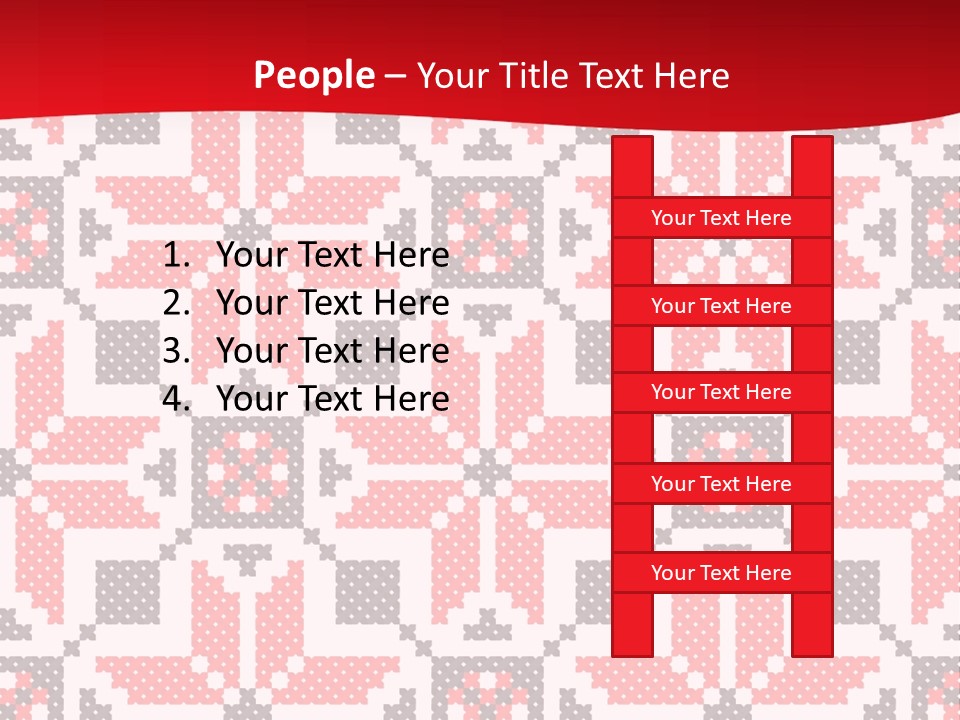 Stylization Sew Detail PowerPoint Template