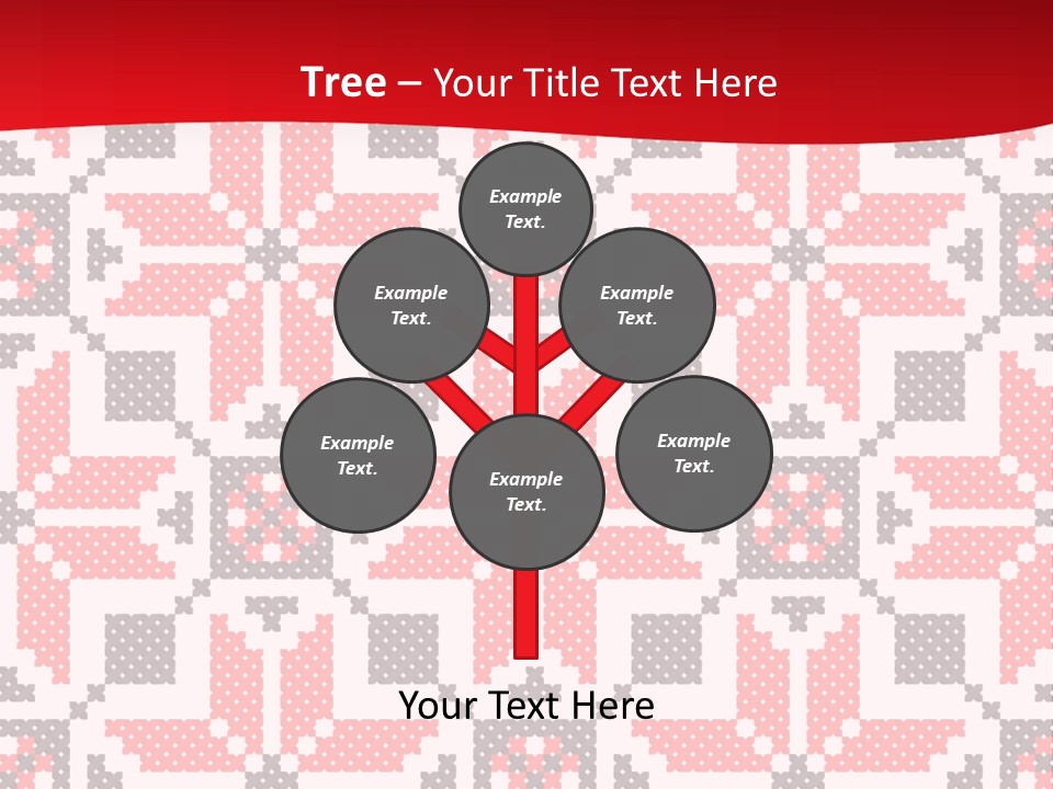 Stylization Sew Detail PowerPoint Template