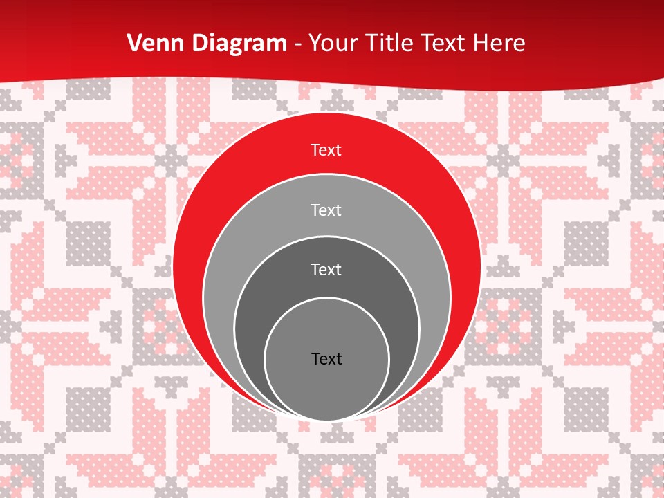 Stylization Sew Detail PowerPoint Template