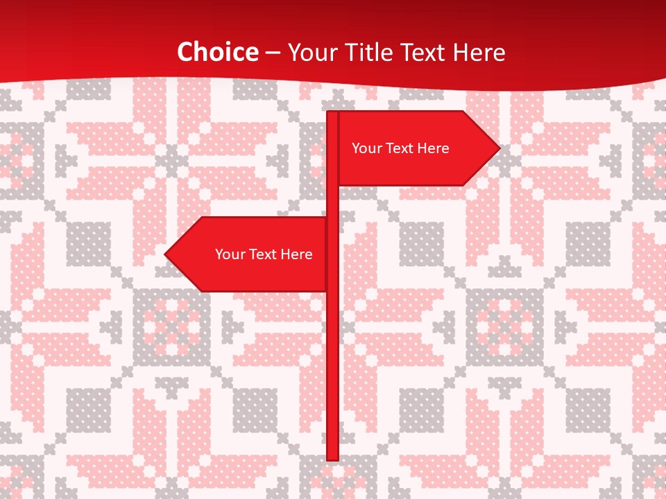 Stylization Sew Detail PowerPoint Template