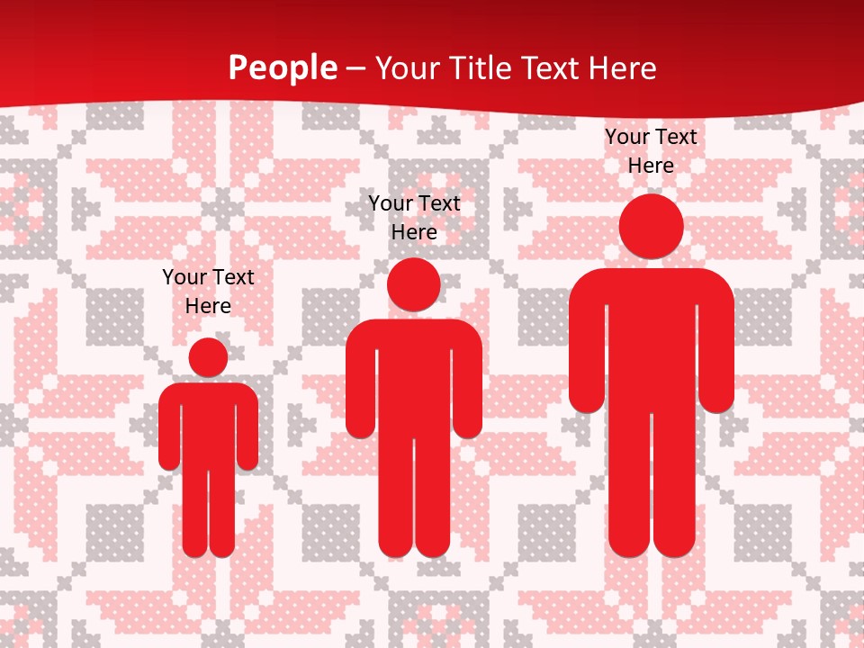 Stylization Sew Detail PowerPoint Template