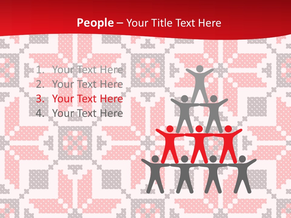 Stylization Sew Detail PowerPoint Template