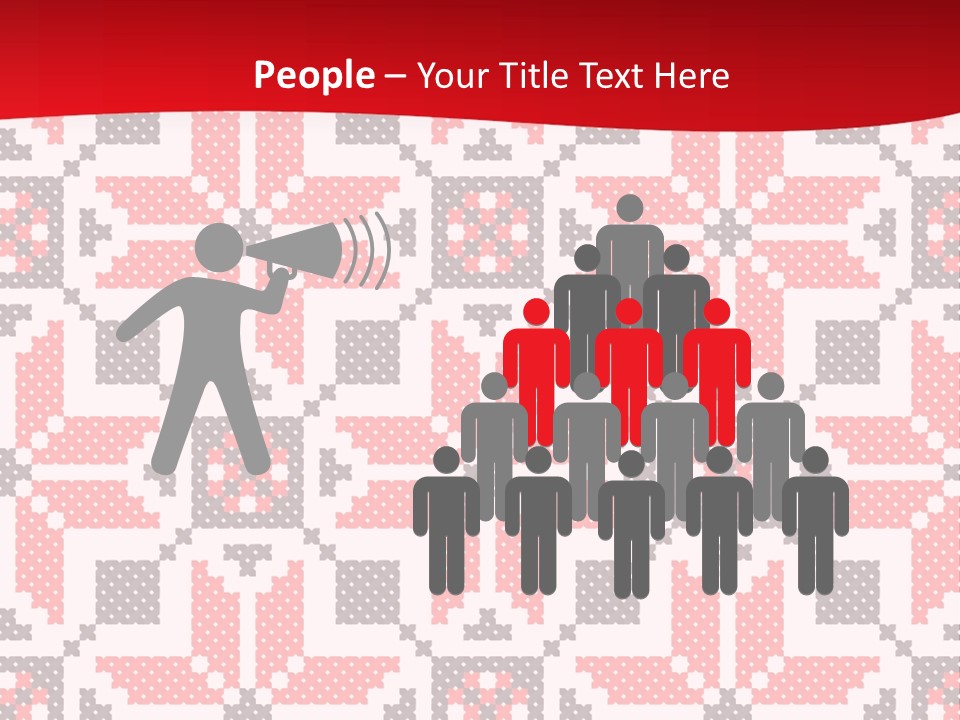 Stylization Sew Detail PowerPoint Template