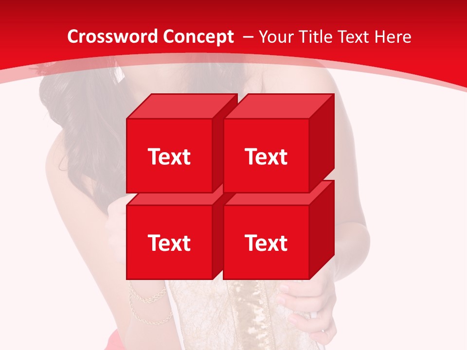 Santa Women Caucasian PowerPoint Template