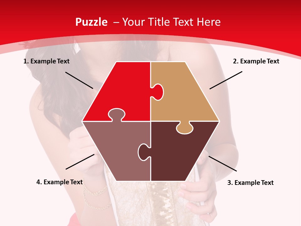 Santa Women Caucasian PowerPoint Template