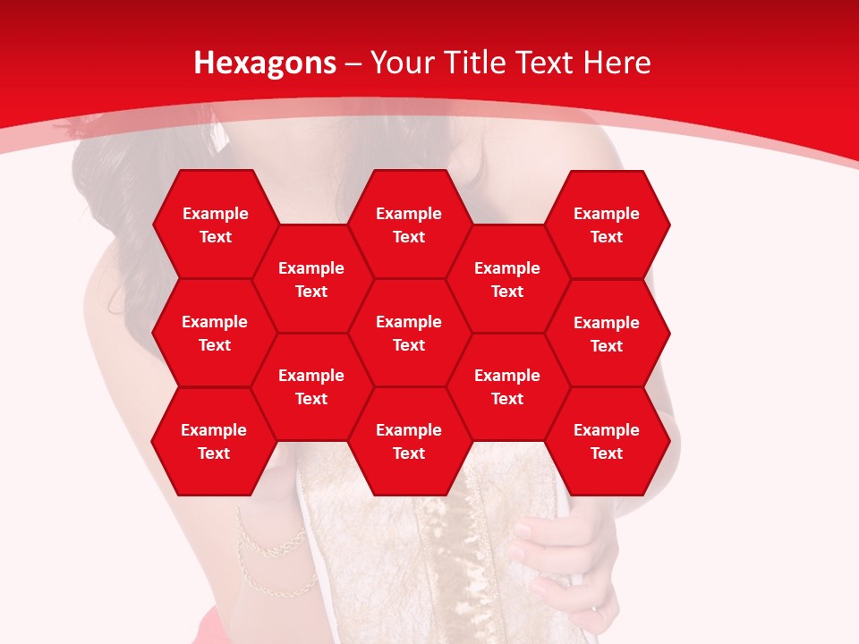 Santa Women Caucasian PowerPoint Template