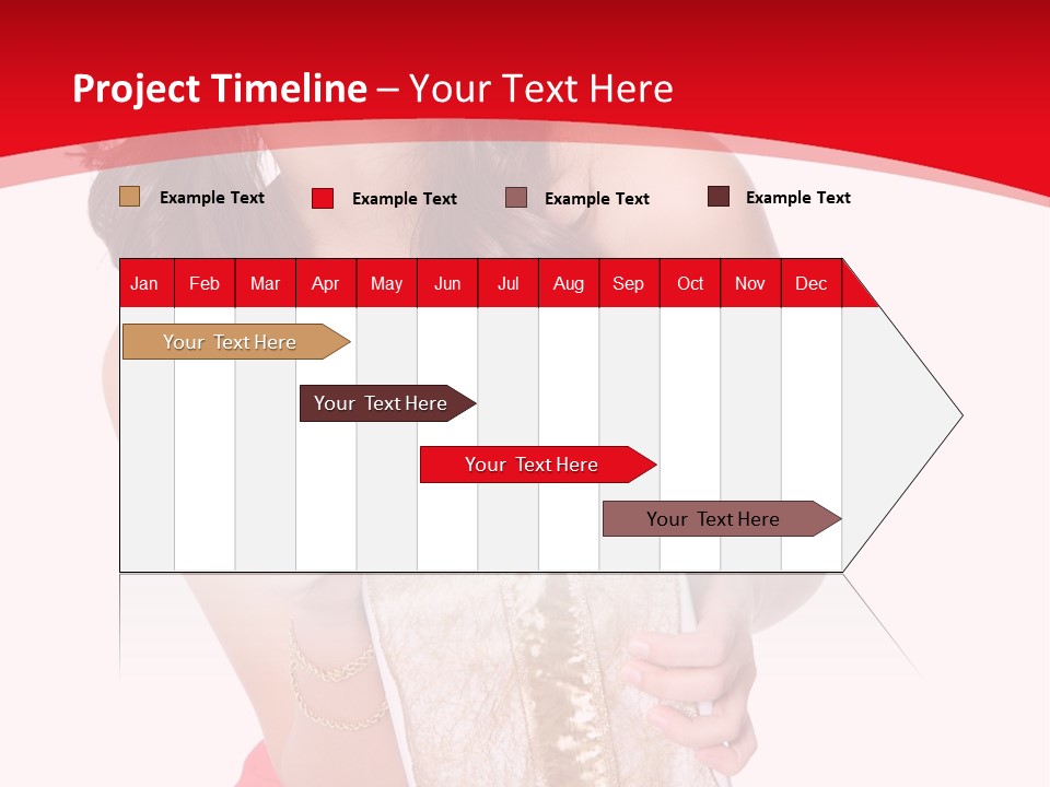 Santa Women Caucasian PowerPoint Template