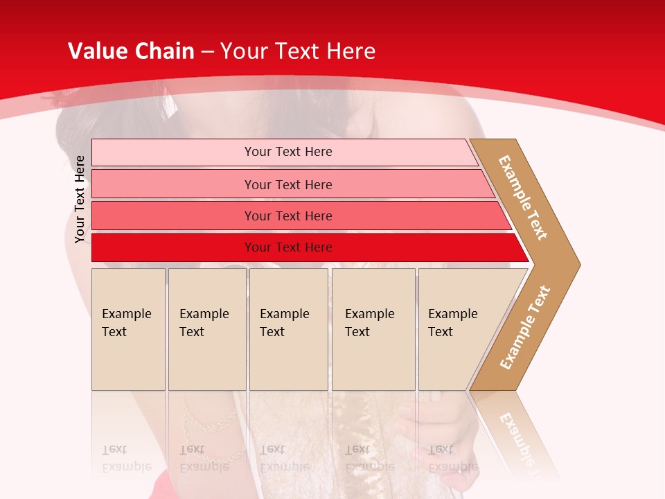Santa Women Caucasian PowerPoint Template