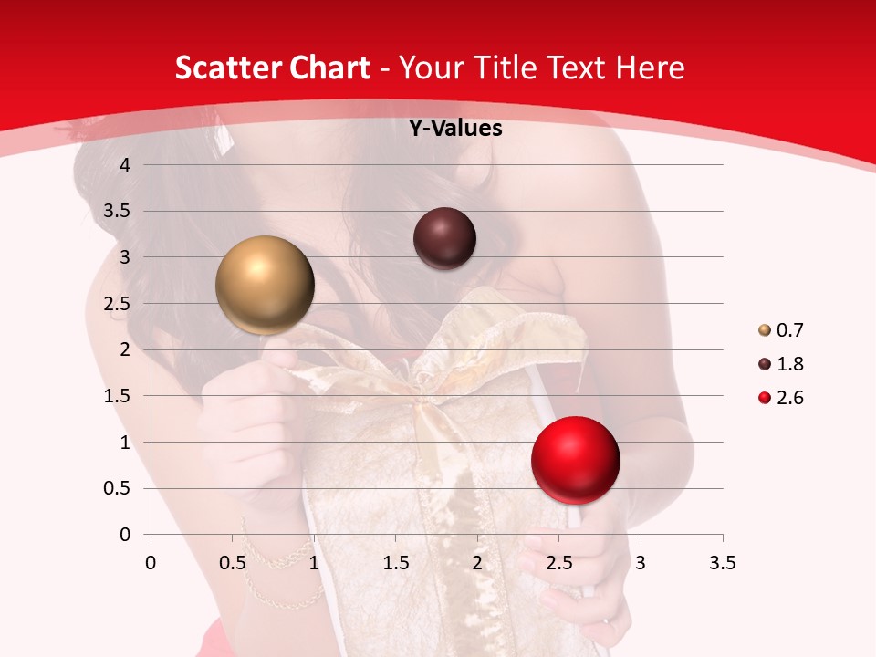 Santa Women Caucasian PowerPoint Template