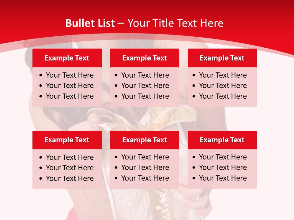 Santa Women Caucasian PowerPoint Template