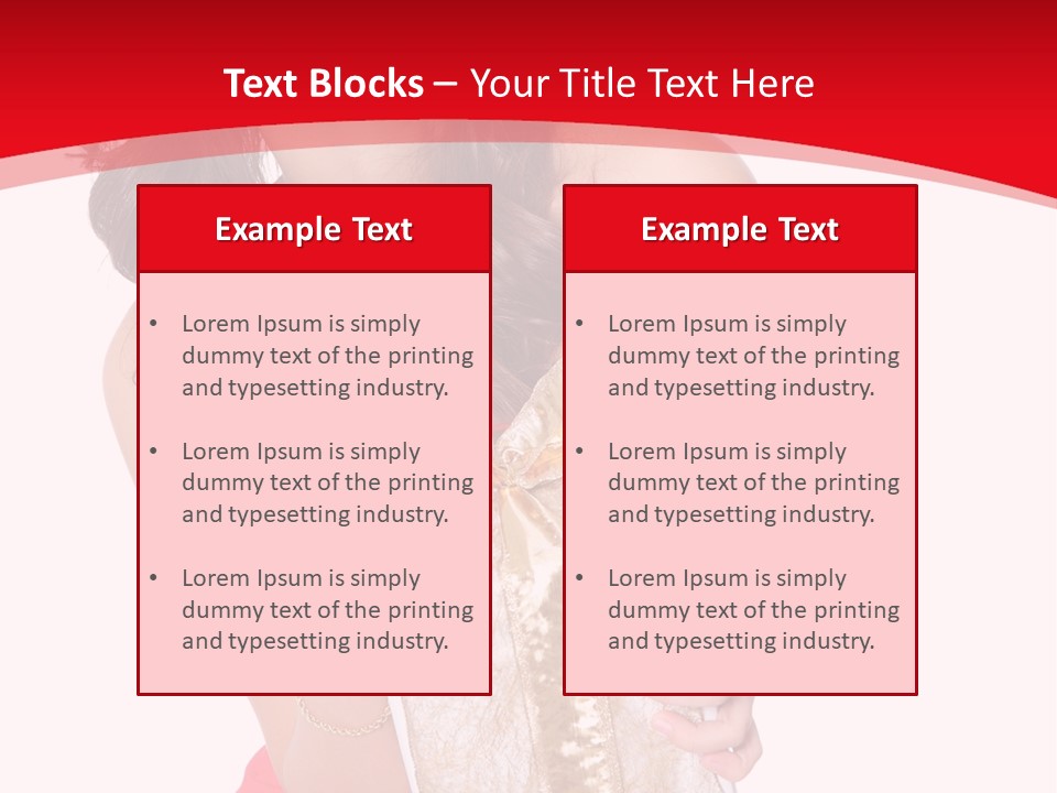 Santa Women Caucasian PowerPoint Template