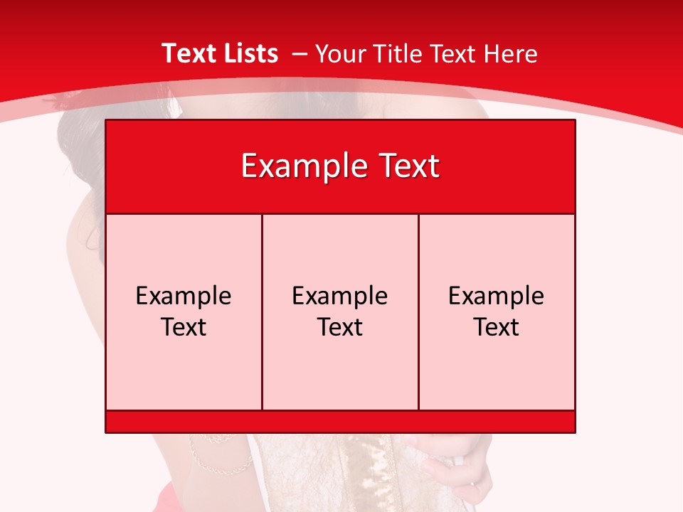 Santa Women Caucasian PowerPoint Template