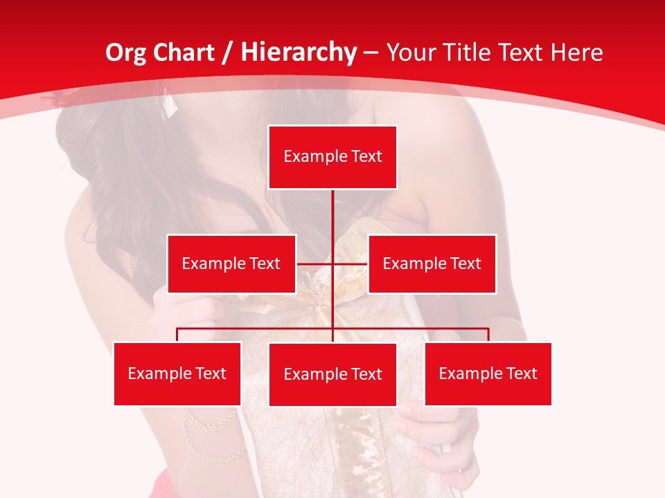 Santa Women Caucasian PowerPoint Template