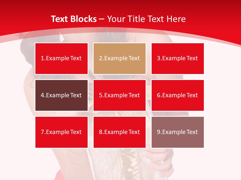 Santa Women Caucasian PowerPoint Template